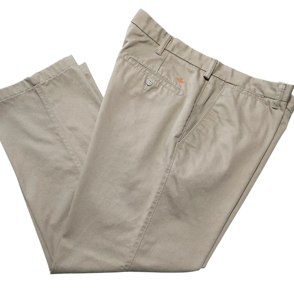 Dockers D3 Classic Mens 38x30 Flat Front‎ Khaki Dress Pants Trousers Tan